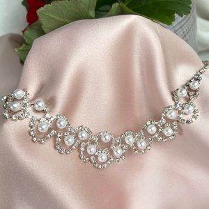 Pearl & Rhinestone Necklace